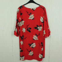Laden Sie das Bild in den Galerie-Viewer, Second Hand FREEQUENT Kleid Gr. M rot mehrfarbig geblümt (*)