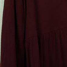 Laden Sie das Bild in den Galerie-Viewer, Second Hand MINIMUM Kleid Gr. 40 weinrot Langarmkleid (*)