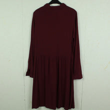 Laden Sie das Bild in den Galerie-Viewer, Second Hand MINIMUM Kleid Gr. 40 weinrot Langarmkleid (*)