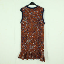 Laden Sie das Bild in den Galerie-Viewer, Second Hand BAUM UND PFERDGARTEN Kleid Gr. L braun blau Animalprint (*)