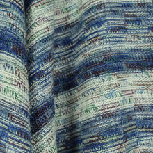 Laden Sie das Bild in den Galerie-Viewer, Vintage Cardigan mit Wolle Gr. L blau mehrfarbig gestreift