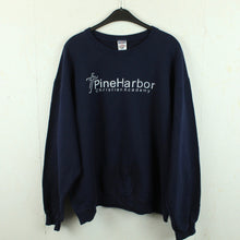 Laden Sie das Bild in den Galerie-Viewer, Vintage Sweatshirt Gr. XL blau Print: Print: Pine Harbour