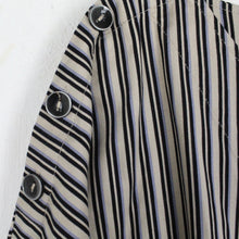 Laden Sie das Bild in den Galerie-Viewer, Second Hand BITTE KAI RAND Kleid Gr. 42 grau schwarz lila gestreift (*)