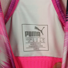 Laden Sie das Bild in den Galerie-Viewer, Second Hand PUMA Sport Bra Sport-BH Sporttop Gr. S pink schwarz (*)