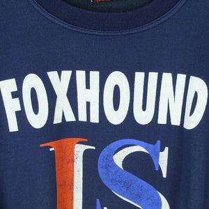 Vintage Sweatshirt Gr. L blau Print: Foxhound