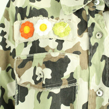 Laden Sie das Bild in den Galerie-Viewer, Second Hand WIYA Jeanshemd Gr. L mehrfarbig Camouflage Hemd (*)
