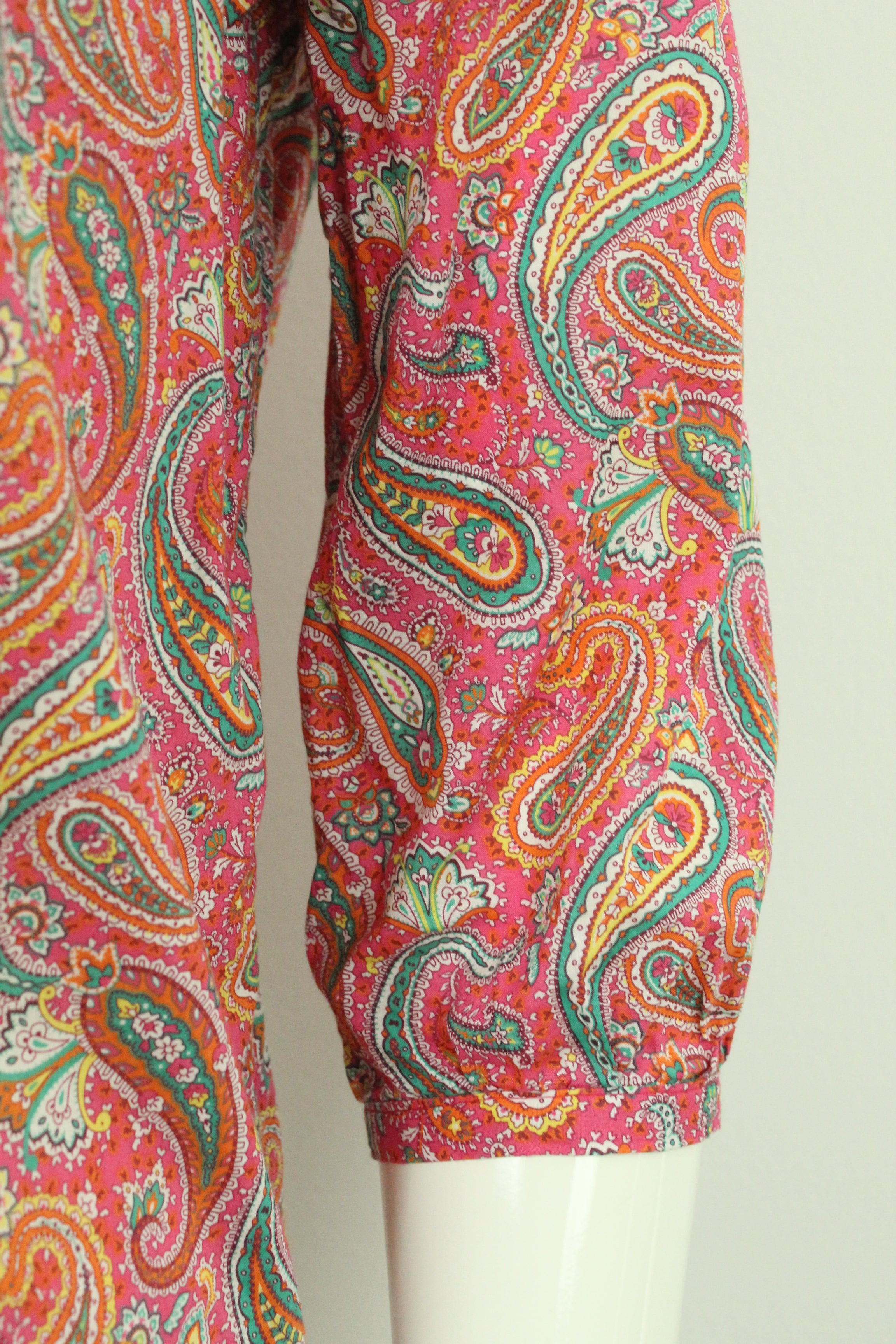 Second Hand TOMMY HILFIGER Tunika Bluse Gr. M bunt Paisley Muster (*)