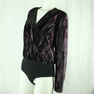 Second Hand EKSEPT Body Gr. M schwarz mehrfarbig Glitzer Samtbody (*)