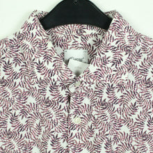 Laden Sie das Bild in den Galerie-Viewer, Second Hand OSCAR OF SWEDEN Hemd Gr. L weiß bunt gemustert kurzarm (*)