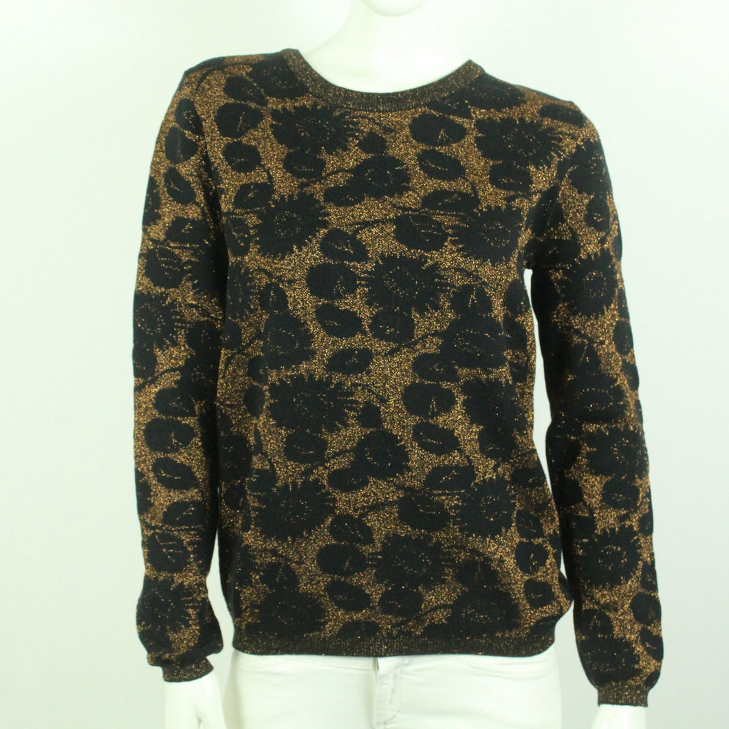 Second Hand MINIMUM Pullover Gr. S schwarz bronze Mod. Ella Knit NEU (*)