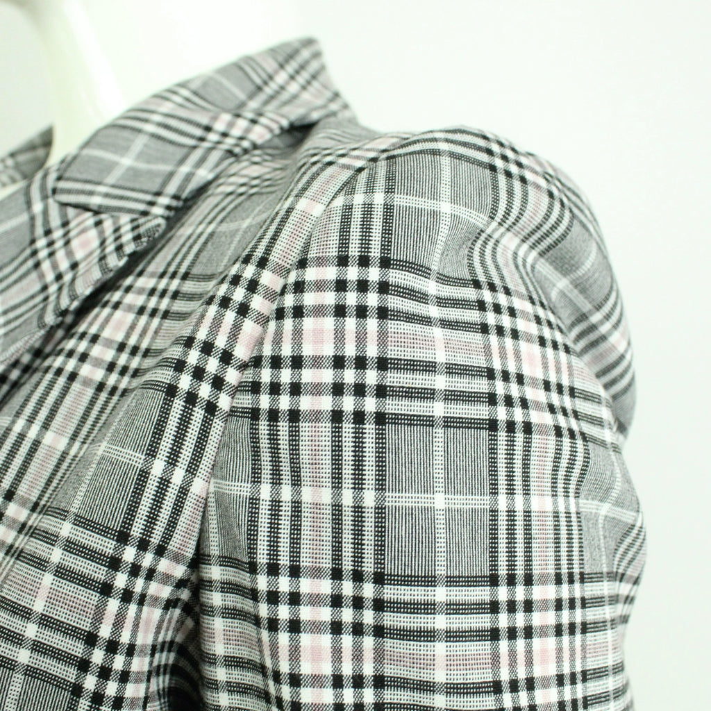 Second Hand I BLUES Blazer Gr. S grau rosa kariert Longblazer (*)