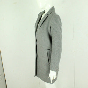 Second Hand SUPERDRY Mantel mit Wolle Gr M grau Übergangsmantel (*)