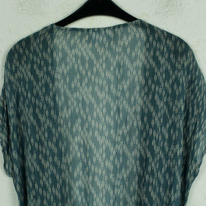Second Hand GANNI Kimono Gr. one size blau weiß gemustert (*)