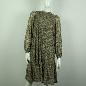 Second Hand NÜMPH Kleid Gr. M mehrfarbig abstrakt gemustert Midikleid (*)