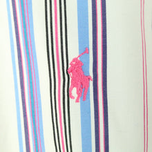 Laden Sie das Bild in den Galerie-Viewer, Second Hand RALPH LAUREN Hemd Gr. M weiß bunt gestreift CUSTOM FIT langarm (*)