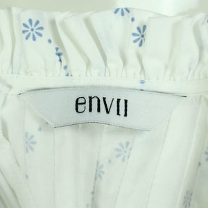 Second Hand ENVII Kleid Gr. M weiß blau gemustert (*)