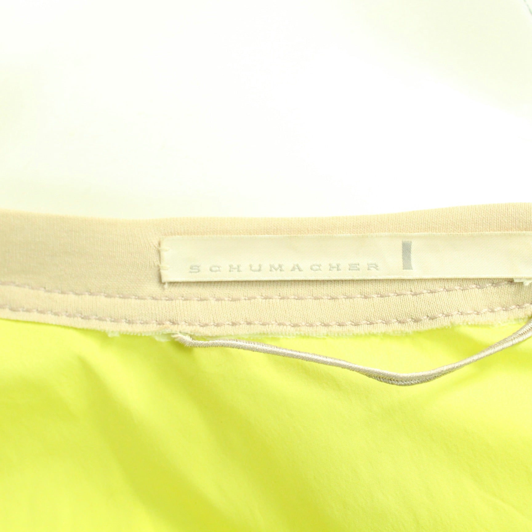 Second Hand SCHUMACHER Windbreaker Gr. S gelb beige Jacke (*)