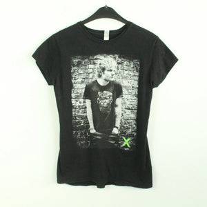 Vintage ED SHEERAN T-Shirt / Bandshirt Gr. L schwarz mit Print und Backprint (*)