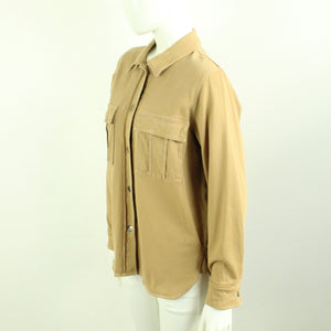 Second Hand SET Jeanshemd Gr. 38 hellbraun uni Hemd (*)