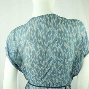 Second Hand GANNI Kimono Gr. one size blau weiß gemustert (*)