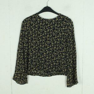 Second Hand GANNI Bluse Gr. S blau mehrfarbig geblümt (*)