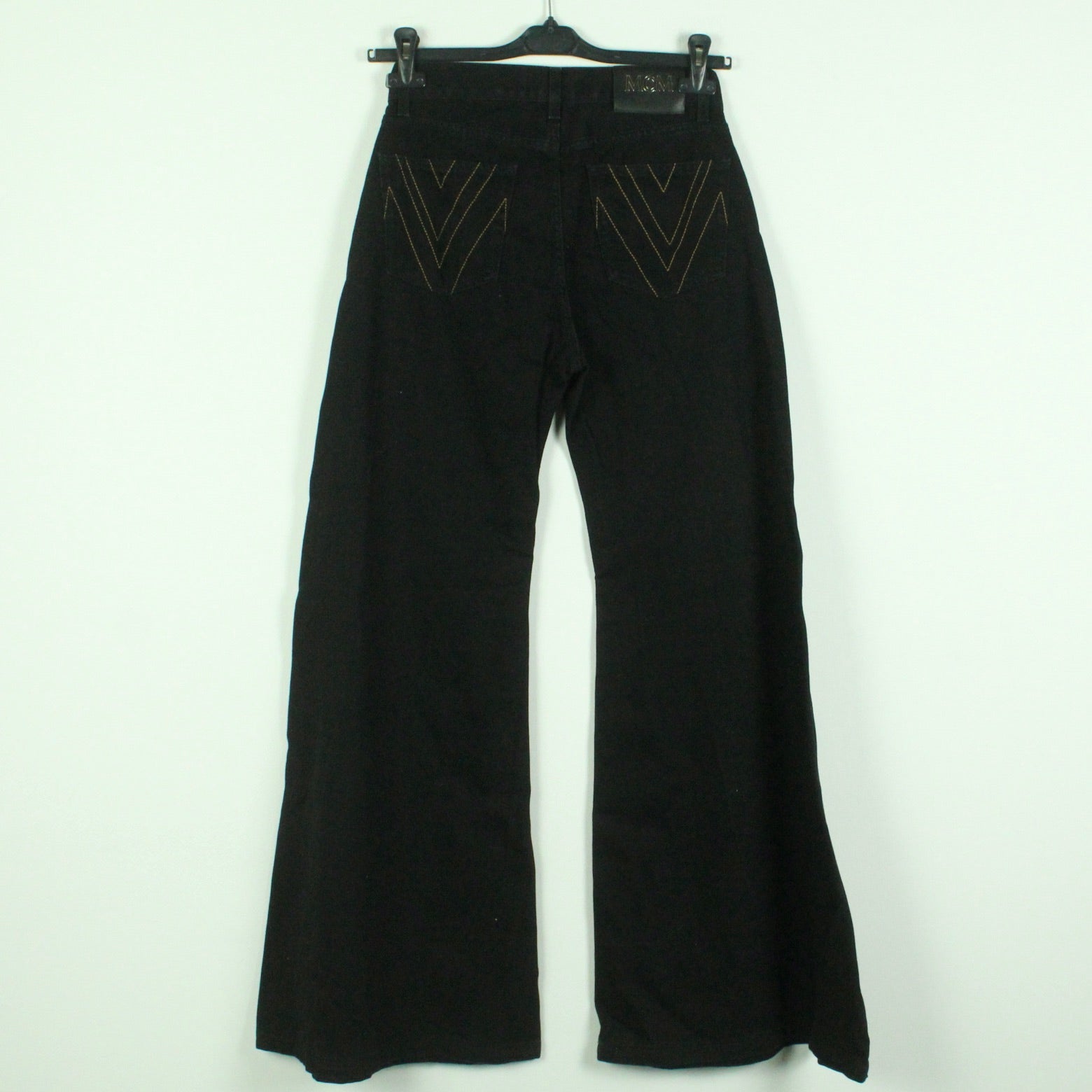 Second Hand MCM Jeans Schlaghaose Gr. 38 uni weites Bein (*)