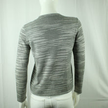 Laden Sie das Bild in den Galerie-Viewer, Second Hand MISSONI SPORT Strickjacke Gr. 40 (it. 44) grau gestreift Designer (*)