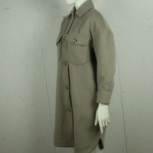 Laden Sie das Bild in den Galerie-Viewer, Second Hand GINA TRICOT Mantel mit Wolle Gr. XS beige grau (*)