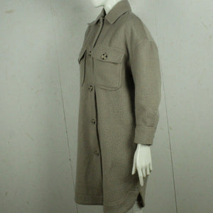 Second Hand GINA TRICOT Mantel mit Wolle Gr. XS beige grau (*)