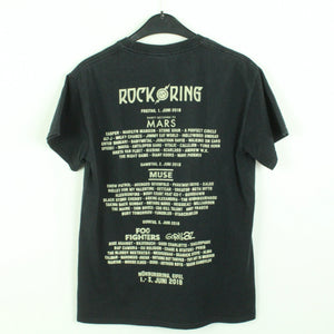 Vintage ROCK AM RING 2018 T-Shirt Gr. S schwarz mit Print und Backprint (*)