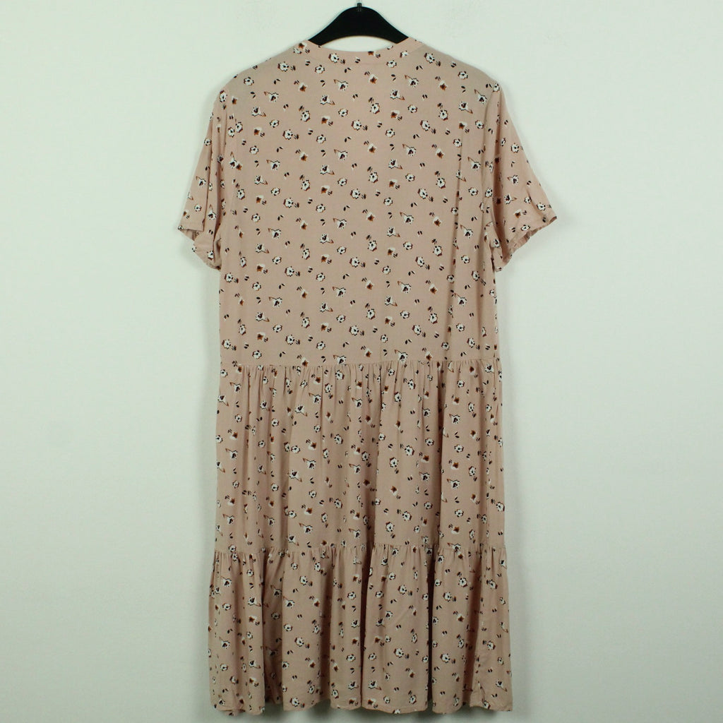 Second Hand SAINT TROPEZ Kleid Gr. M rosa abstrakt geblümt (*)