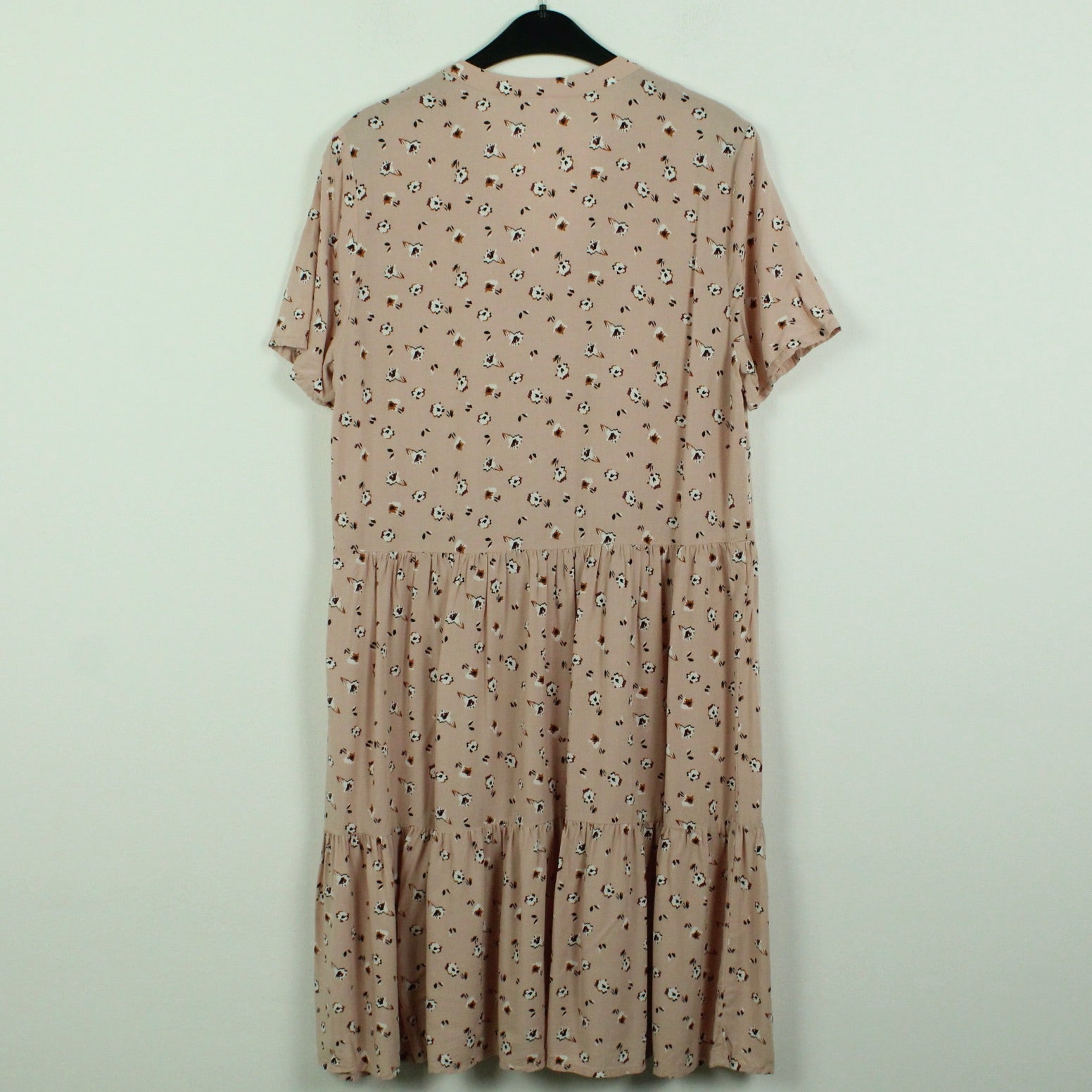 Second Hand SAINT TROPEZ Kleid Gr. M rosa abstrakt geblümt (*)