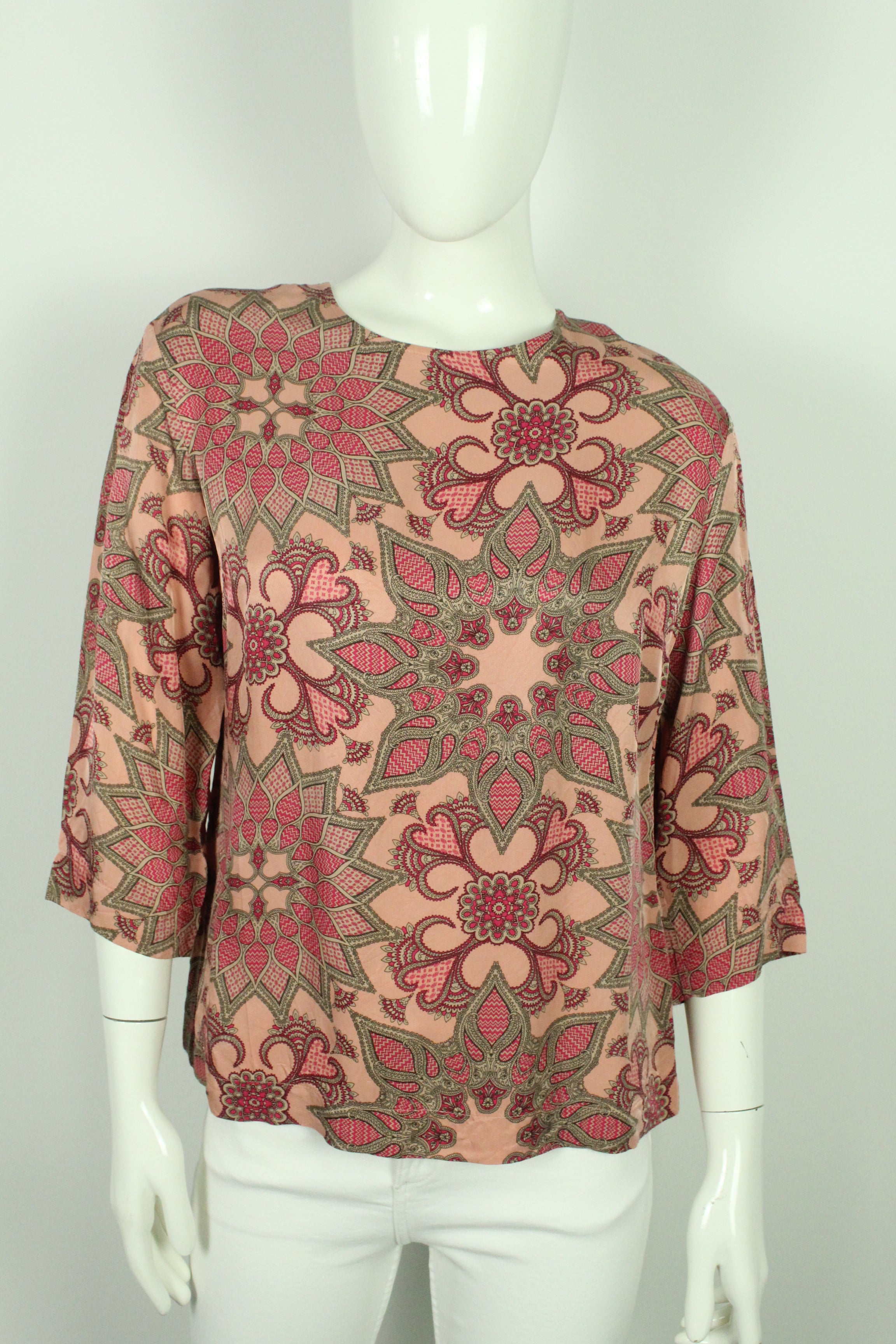 Second Hand DAY BIRGER ET MIKKELSEN Bluse Gr. 36 mehrfarbig gemustert (*)