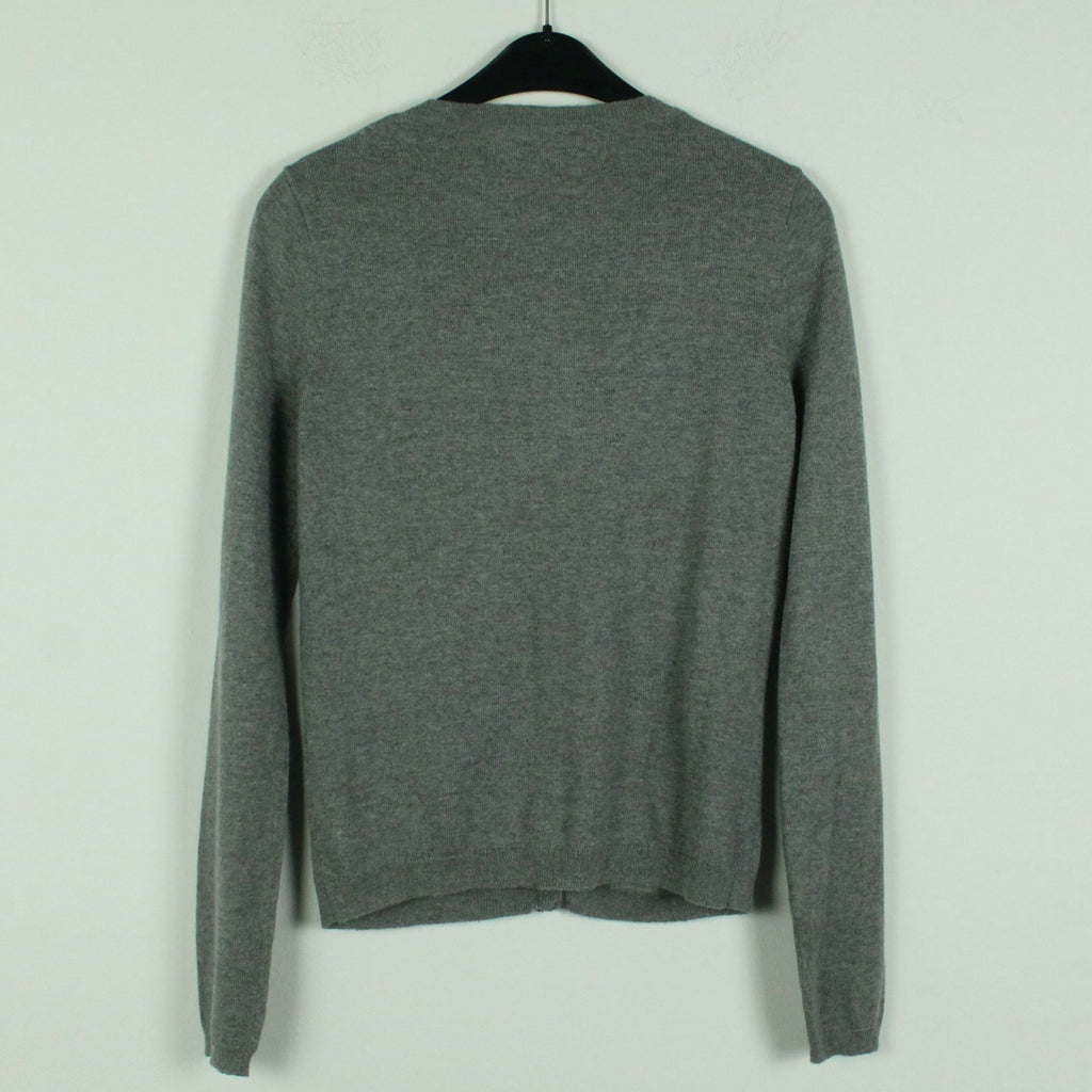 Second Hand CUSTOMMADE Strickjacke Gr. S grau Strick mit Kaschmir (*)