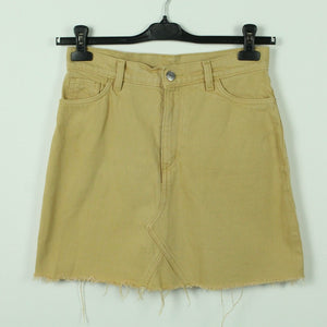 Second Hand MONKI Jeansrock Gr. 38 ocker uni Minirock Rock (*)