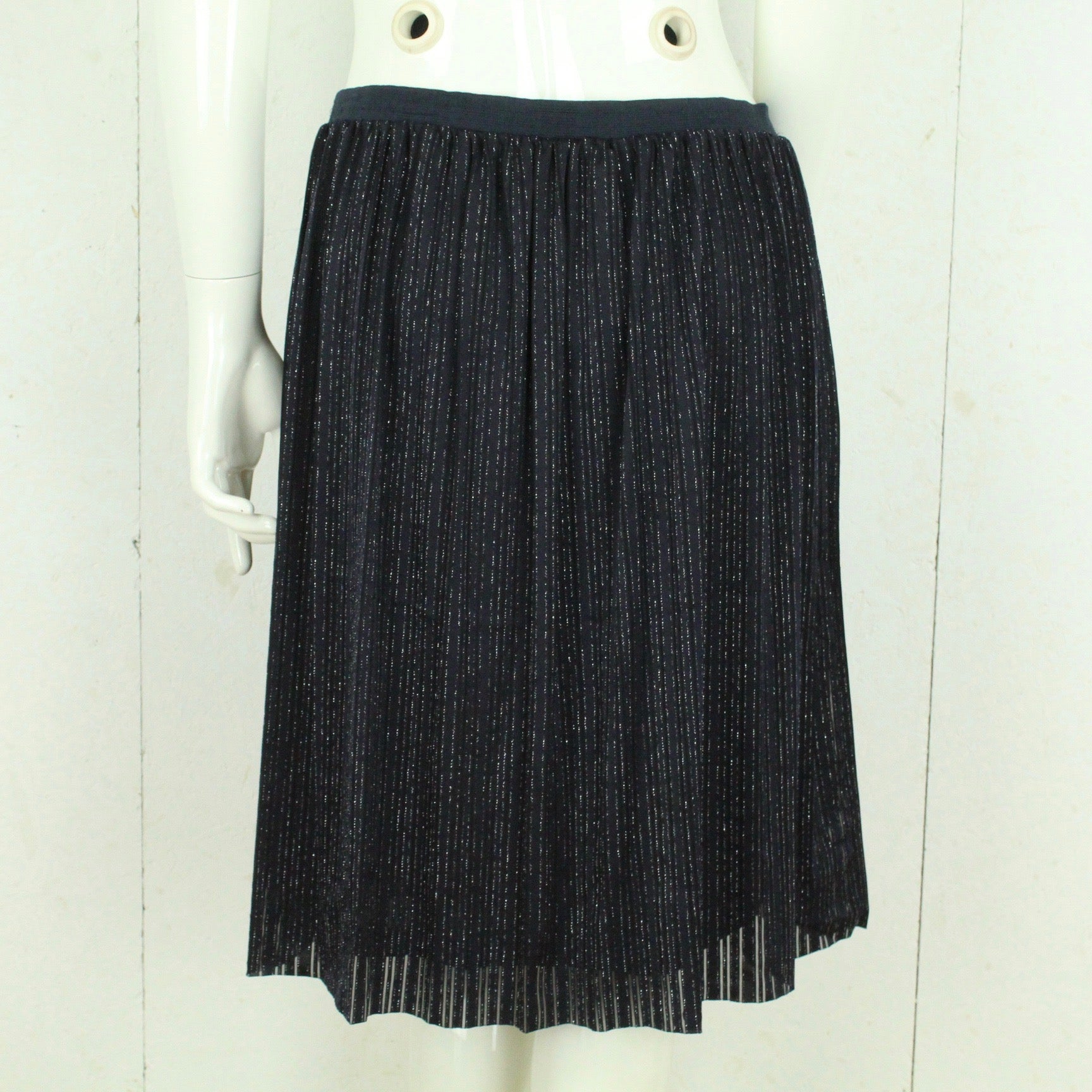 Second Hand SELECTED FEMME Rock Gr. 38 dunkelblau silber (*)