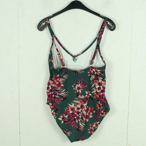 Vintage Badeanzug Gr. M/L grün bunt geblümt 80s 90s Beachwear