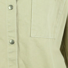 Laden Sie das Bild in den Galerie-Viewer, Second Hand ASOS Jeanshemd Gr. 38 UK 10 beige uni Hemd (*)