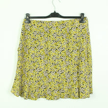 Laden Sie das Bild in den Galerie-Viewer, Second Hand MODSTRÖM Rock Gr. L gelb schwarz geblümt Mod: Ella Print Skirt - ungetragen (*)