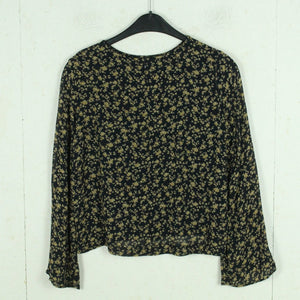 Second Hand GANNI Bluse Gr. S blau mehrfarbig geblümt (*)