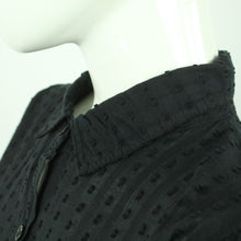 Laden Sie das Bild in den Galerie-Viewer, Second Hand COPENHAGEN LUXE Bluse Gr. S/M schwarz uni strukturiert (*)