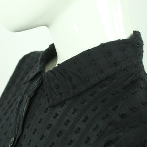 Second Hand COPENHAGEN LUXE Bluse Gr. S/M schwarz uni strukturiert (*)