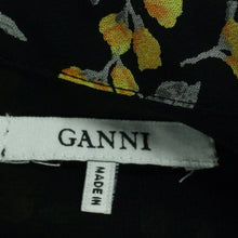 Laden Sie das Bild in den Galerie-Viewer, Second Hand GANNI Kleid Gr. 40 schwarz mehrfarbig geblümt (*)