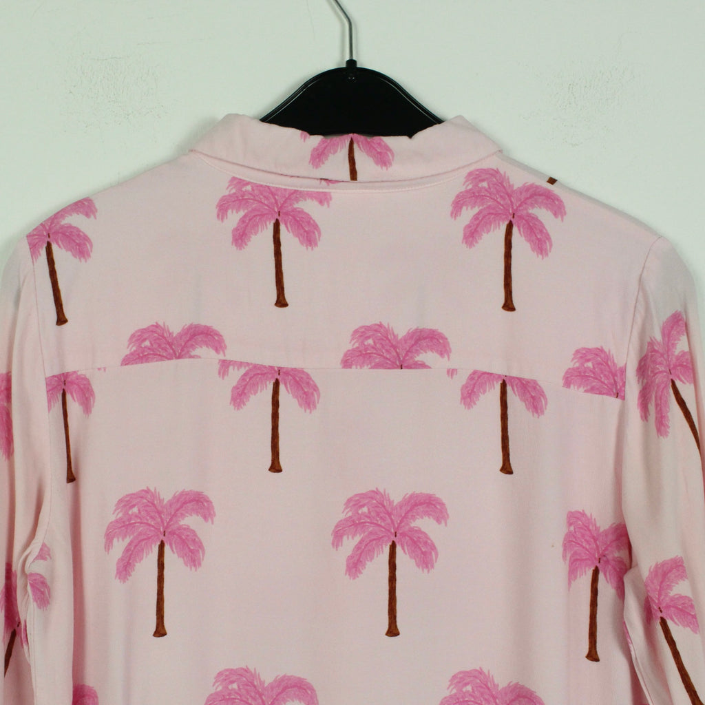 Second Hand FABIENNE CHAPOT Bluse Gr. S rosa Palmen (*)