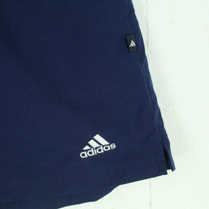 Vintage ADIDAS Sportshorts Gr. XL blau mit Logo Stickerei Shorts