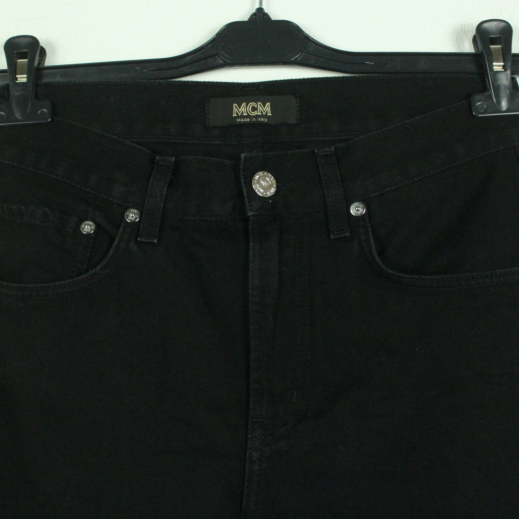 Second Hand MCM Jeans Schlaghaose Gr. 38 uni weites Bein  - Designer (*)