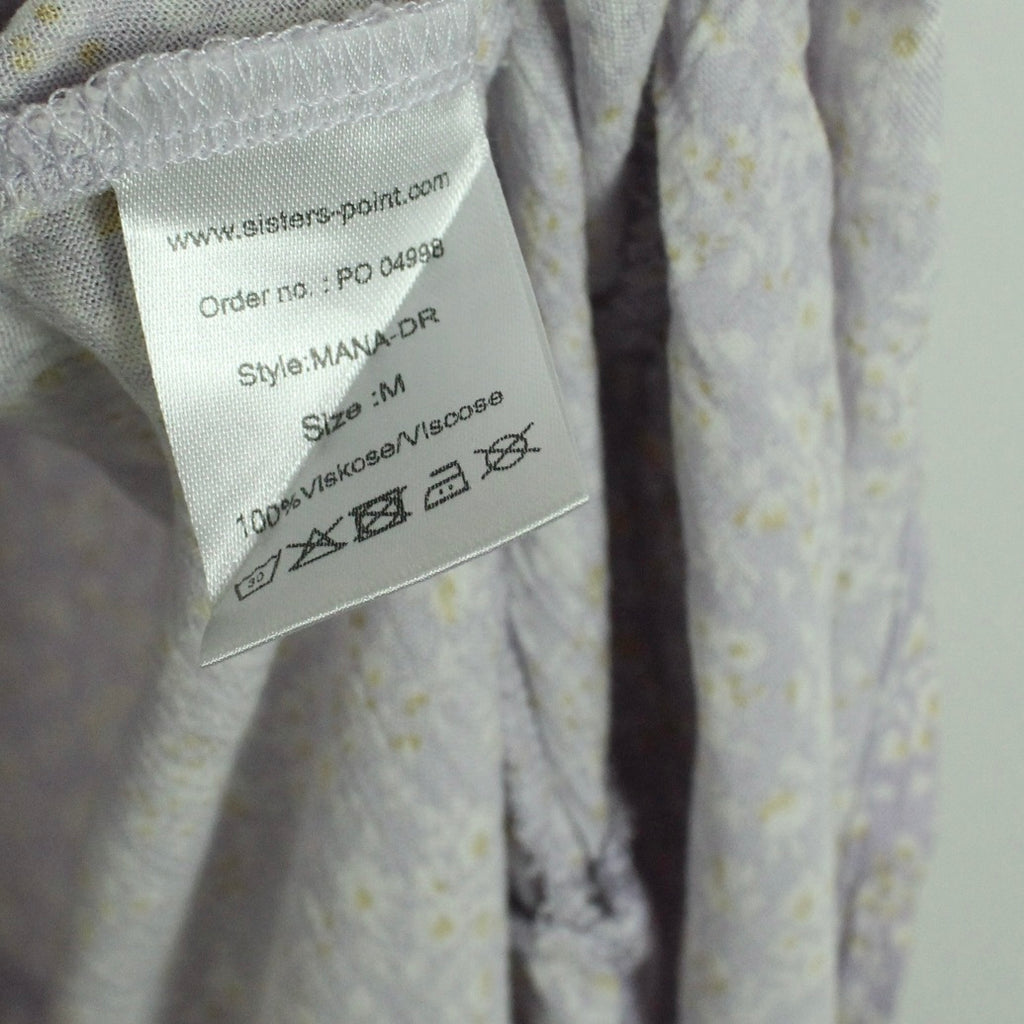 Second Hand SISTERS POINT Kleid Gr. M flieder weiß geblümt (*)