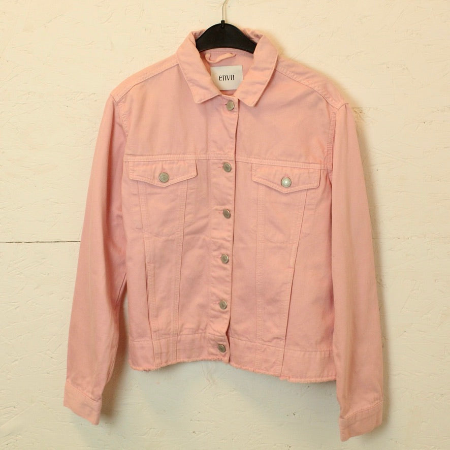 Second Hand ENVII Jeansjacke Gr. S rosa (*)