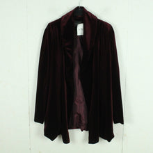 Laden Sie das Bild in den Galerie-Viewer, Second Hand GESTUZ Samtblazer Gr. 34 weinrot uni Samt Jacke (*)
