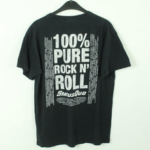 Laden Sie das Bild in den Galerie-Viewer, Vintage STATUS QUO T-Shirt / Bandshirt Gr. M schwarz mit Print und Backprint (*)